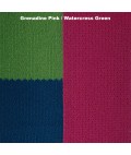 Scarf | Ostrich | Grenadine Pink + Watercress Green | Premium Australian Lambswool